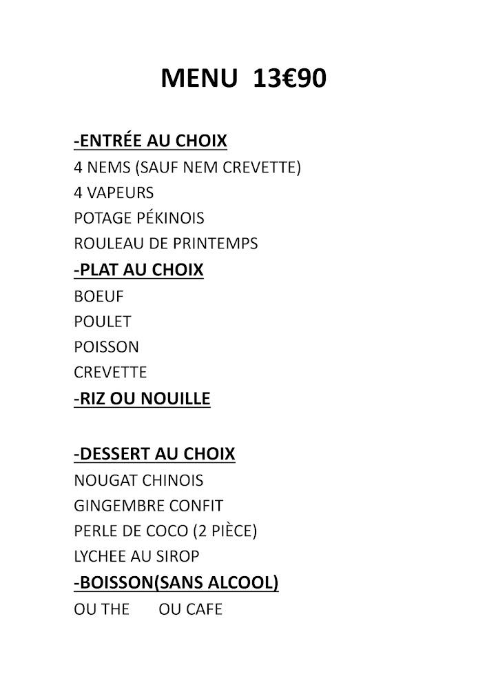 Traiteur Jia Xin - Menu Image 2